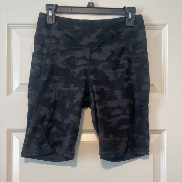 Danskin Pants - Women's Black Camo Biker Shorts